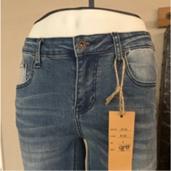 NWT size small women’s denim blue jeans by orange fashion village Canada - Picture 4 of 14